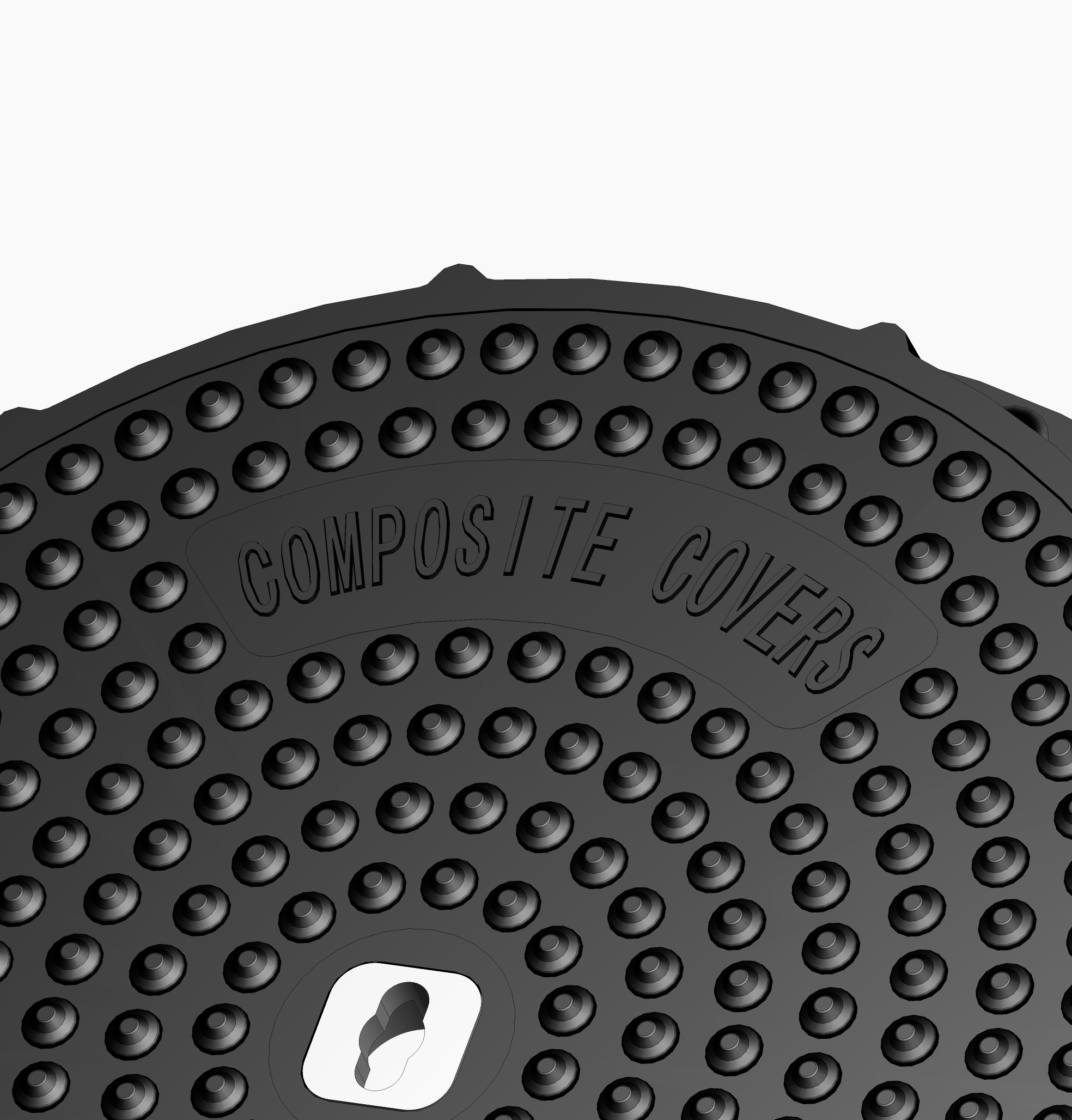 350mm D400 Round Composite Cover - Filling Station