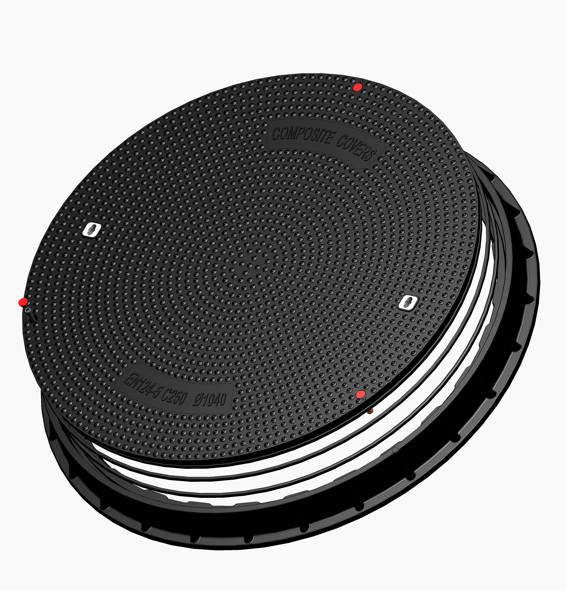 1040mm C250 Round Composite Cover - Gas Station