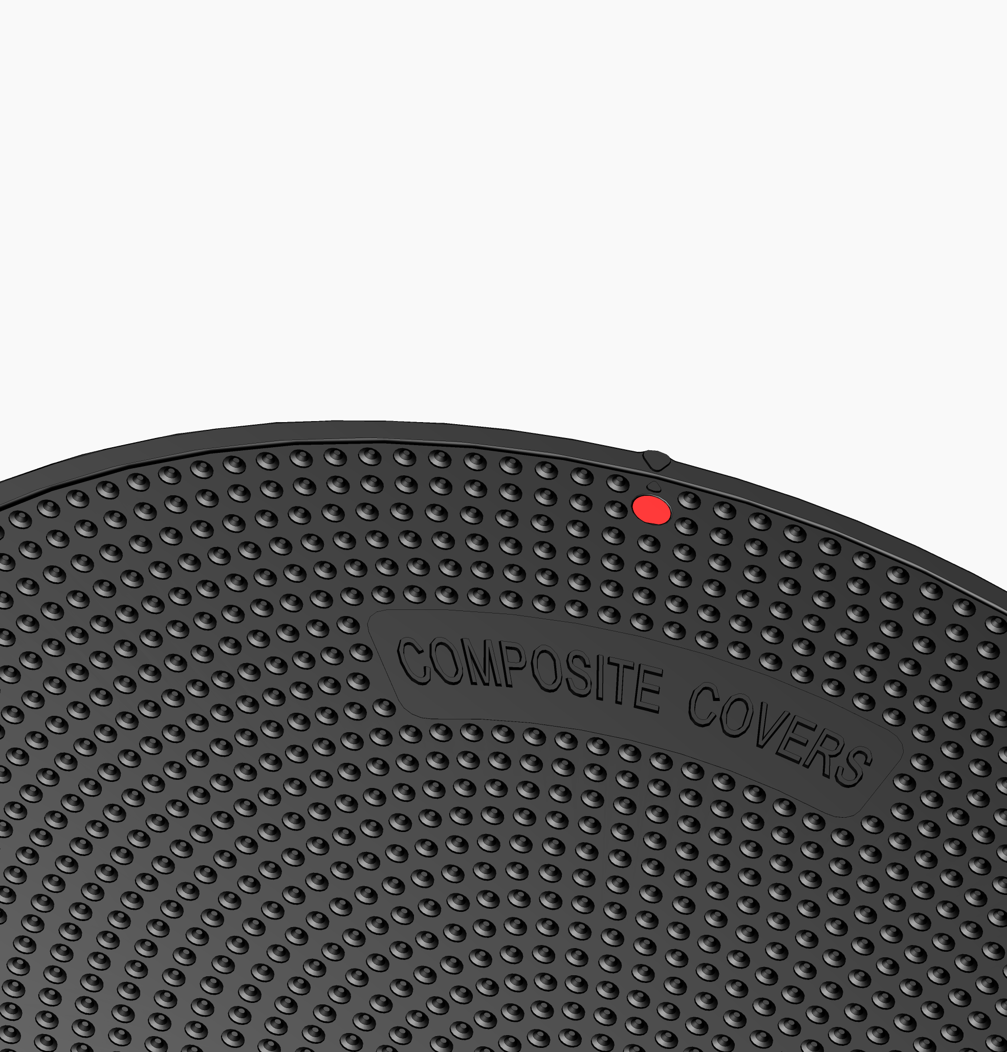 1040mm C250 Round Composite Cover - Telecom