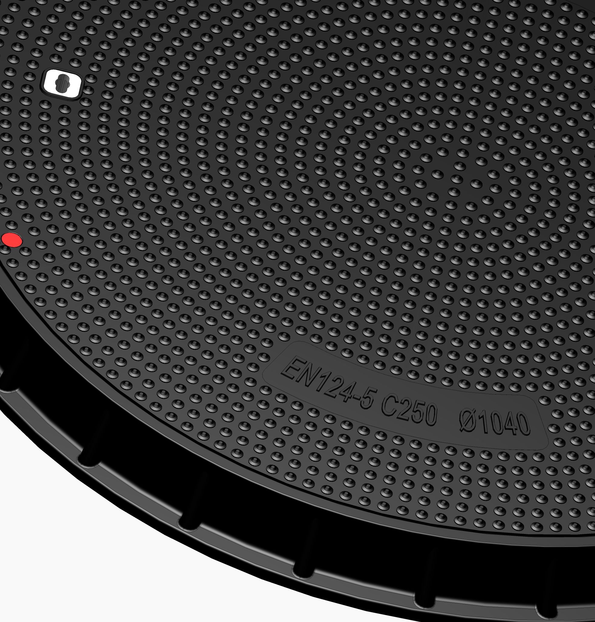 1040mm C250 Round Composite Cover - Oil Station