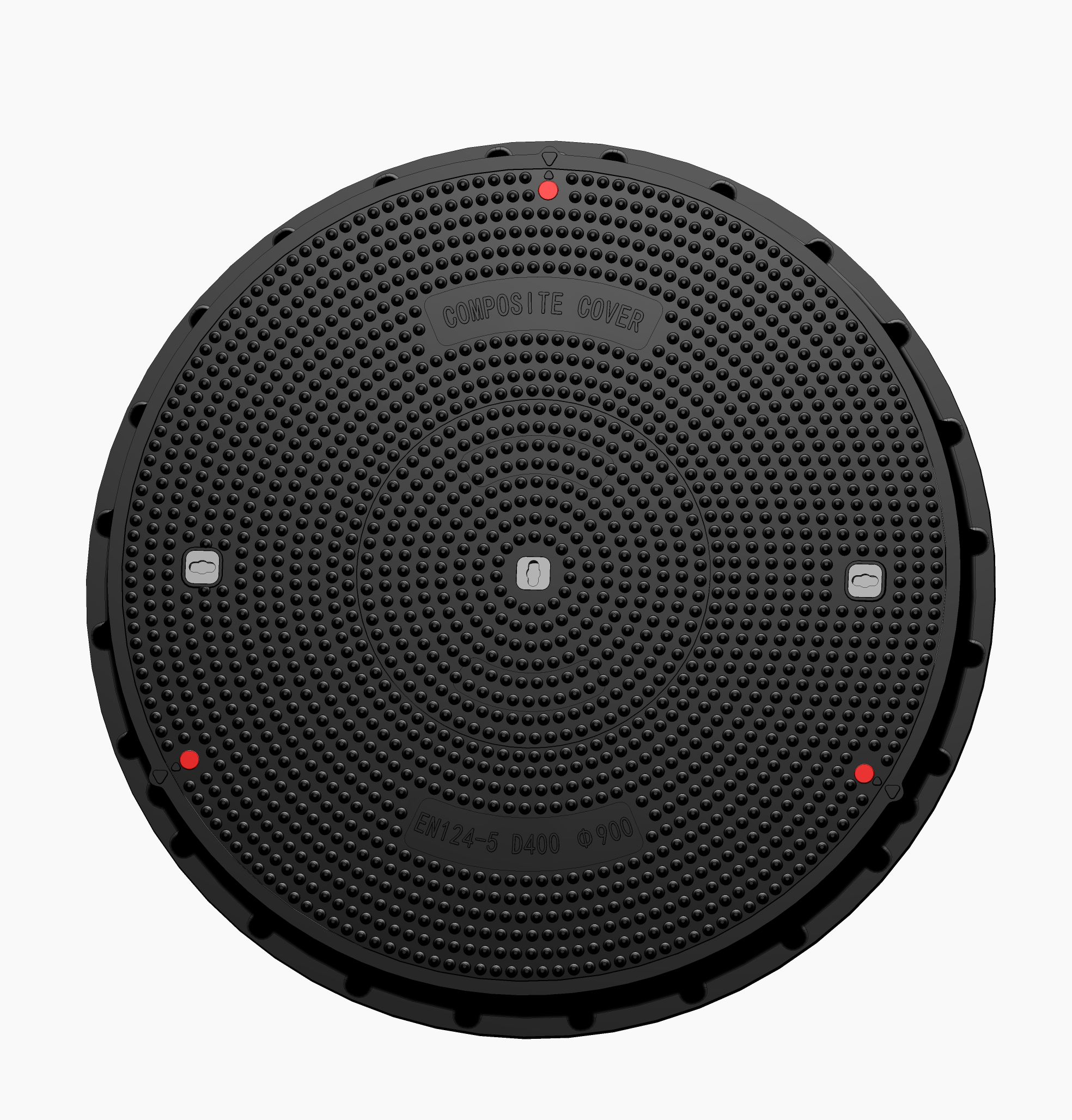900mm D400 Hatch Round Composite Cover - Fuel Station