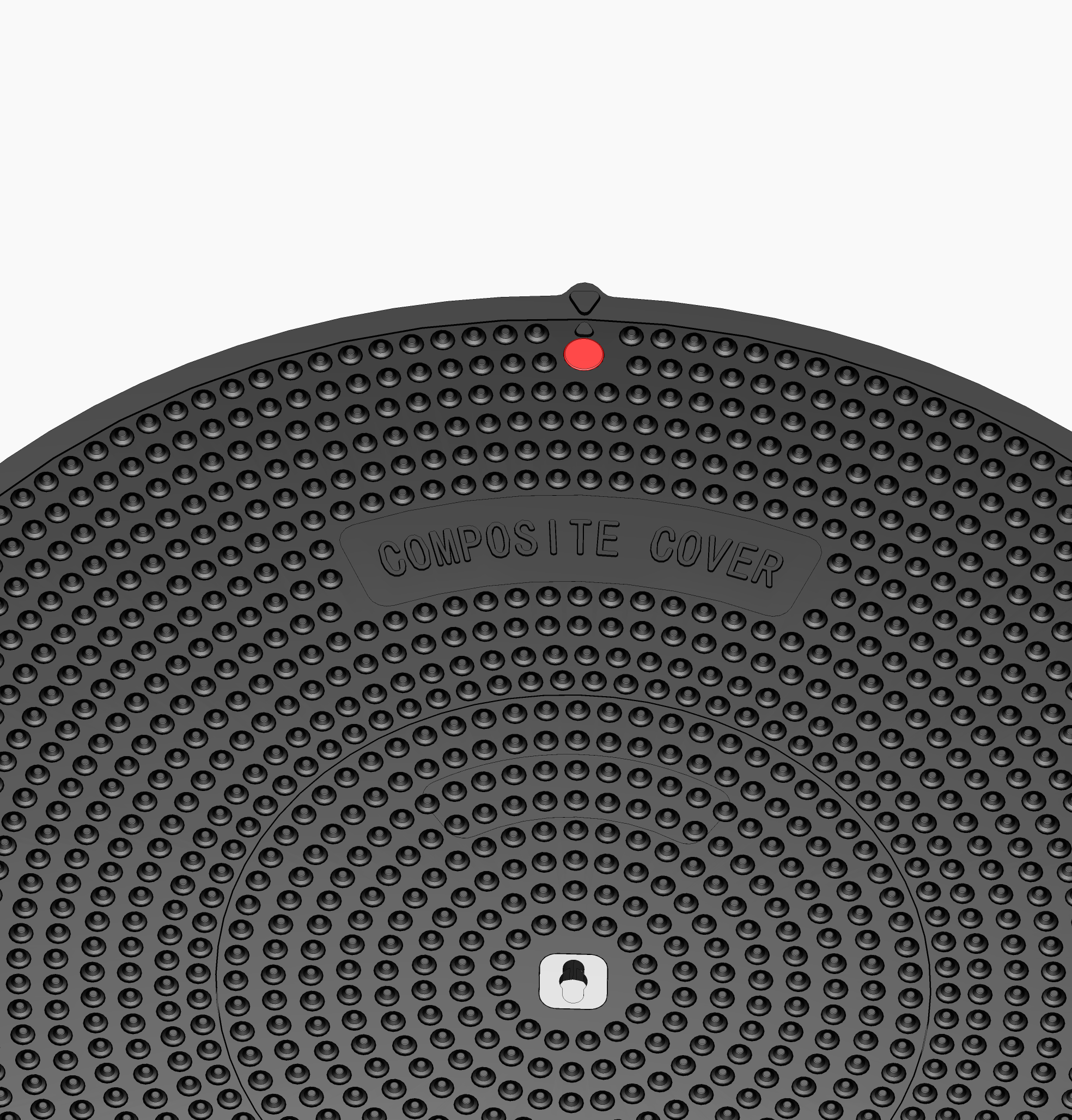 900mm D400 Hatch Round Composite Cover - Filling Station