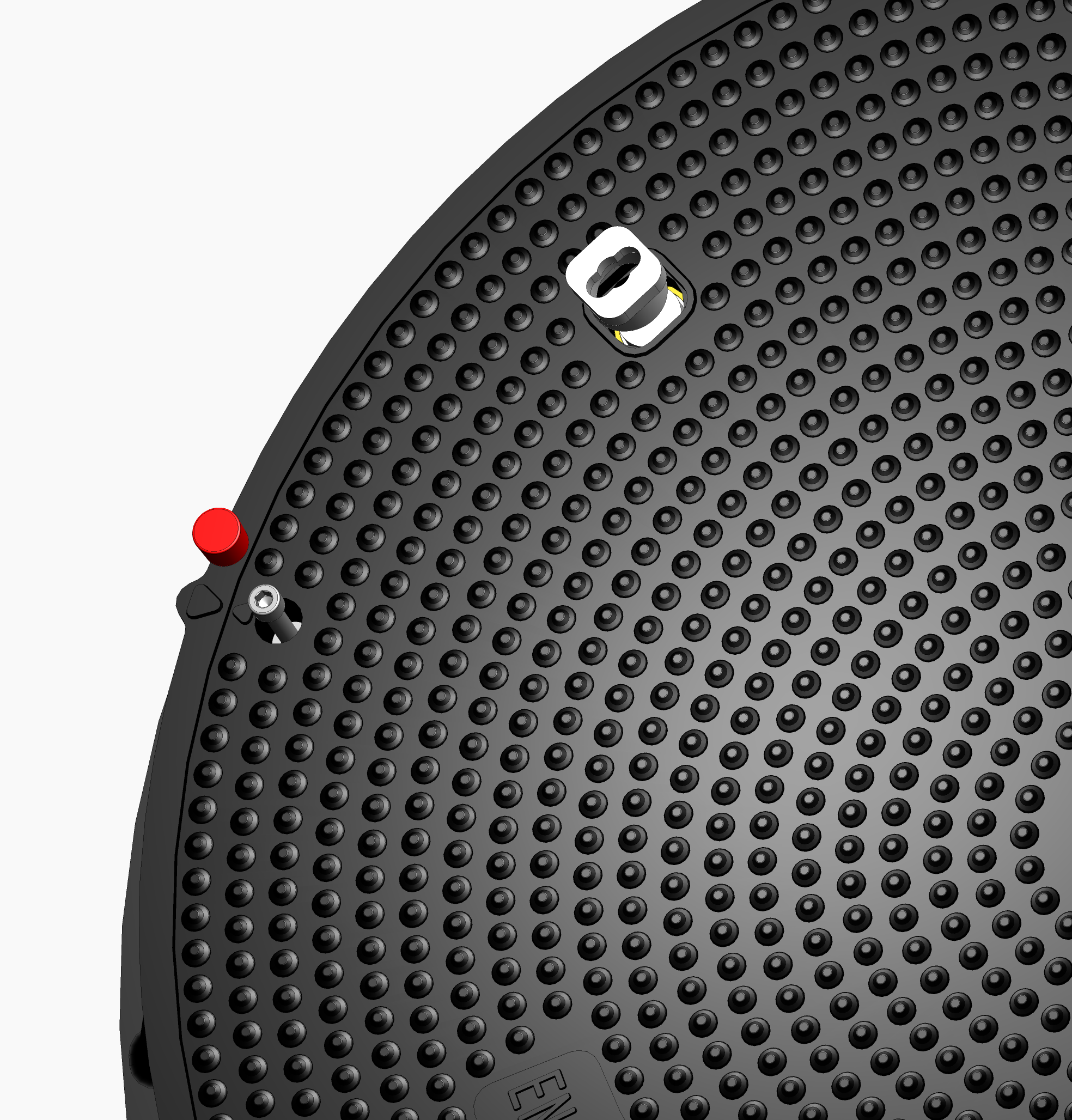 900mm D400 Round Composite Cover - Service Station