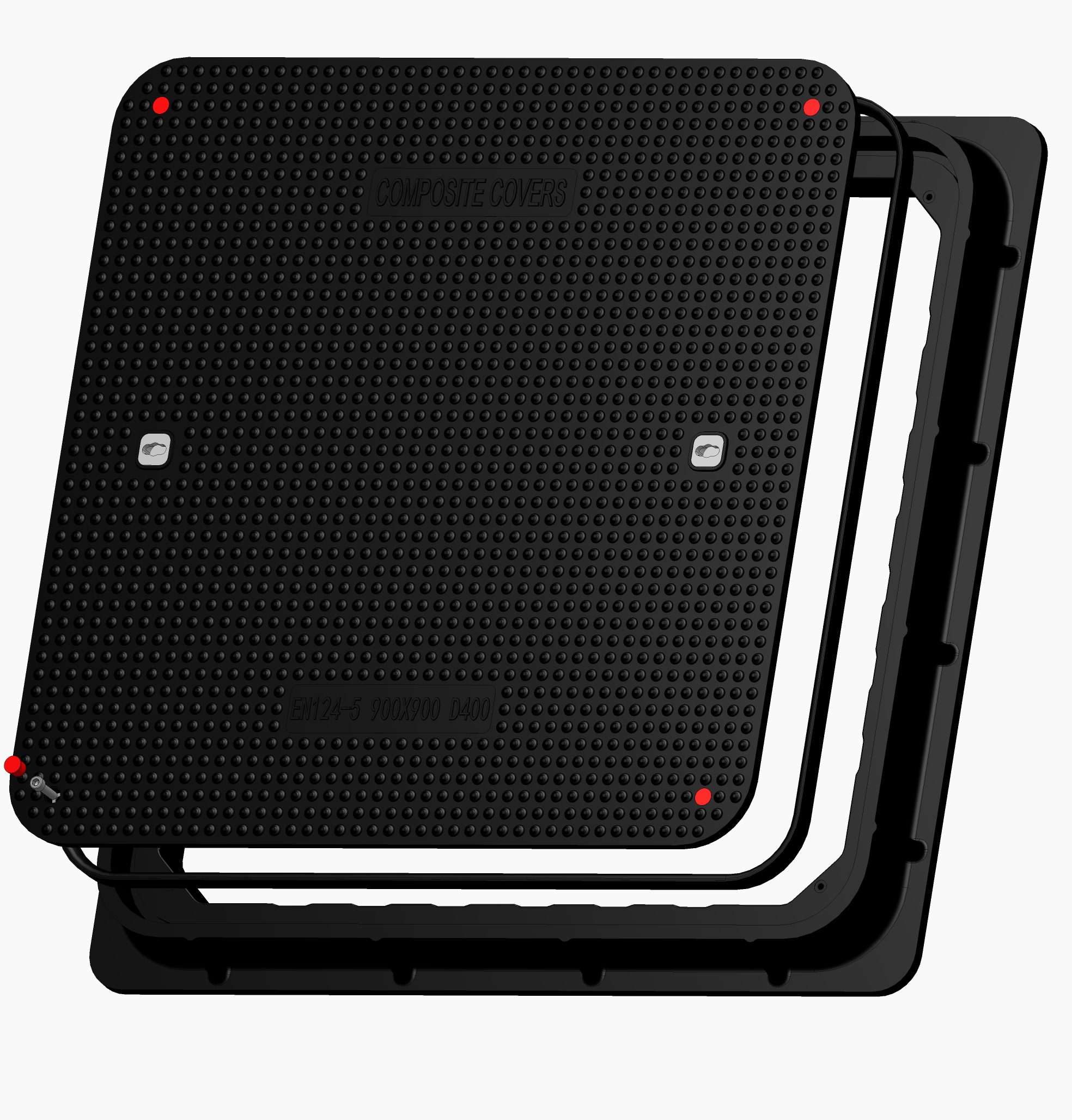 900x900mm D400 Square Composite Cover - Gas Station