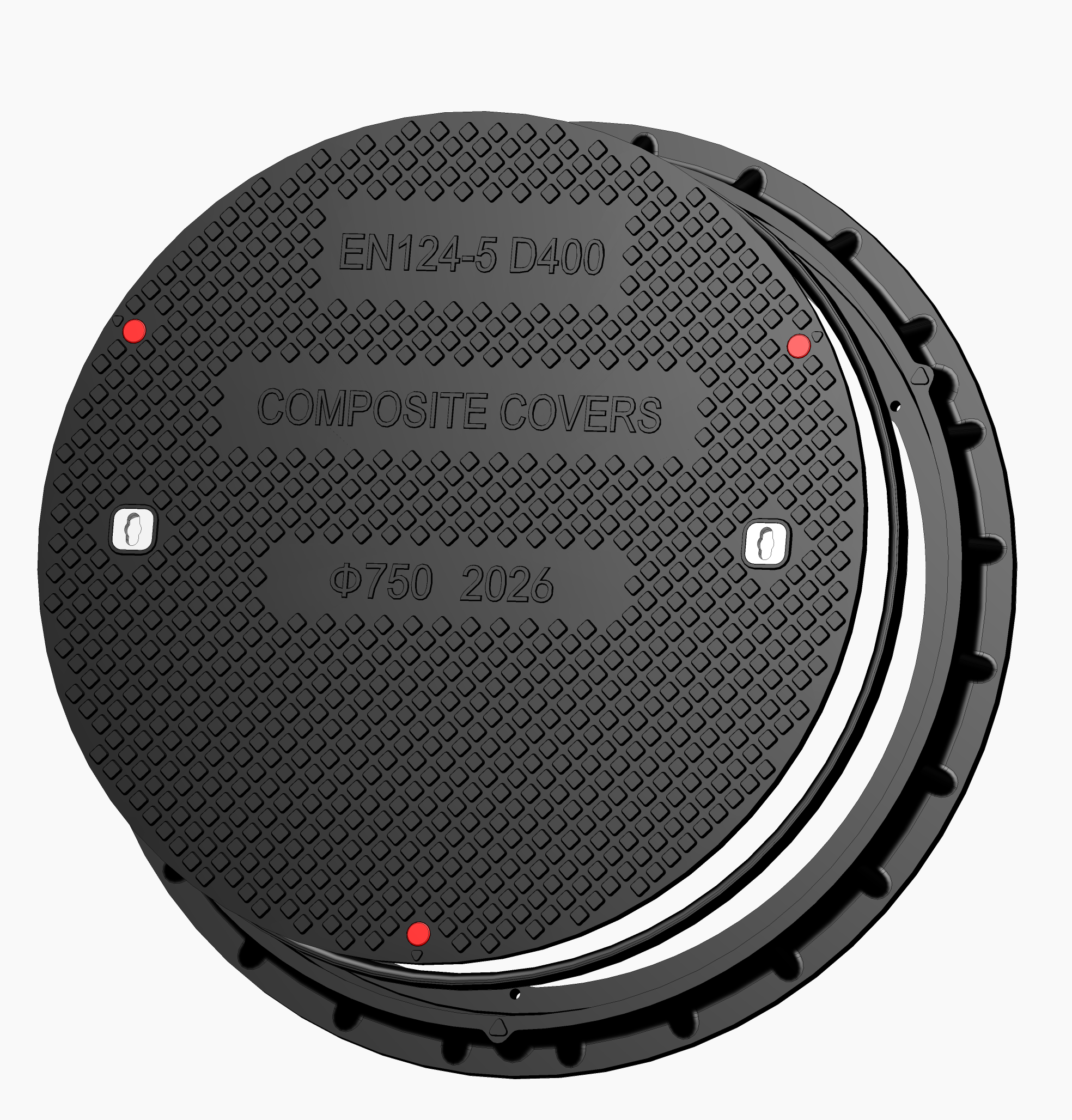 750mm D400 Round Composite Cover - Parking