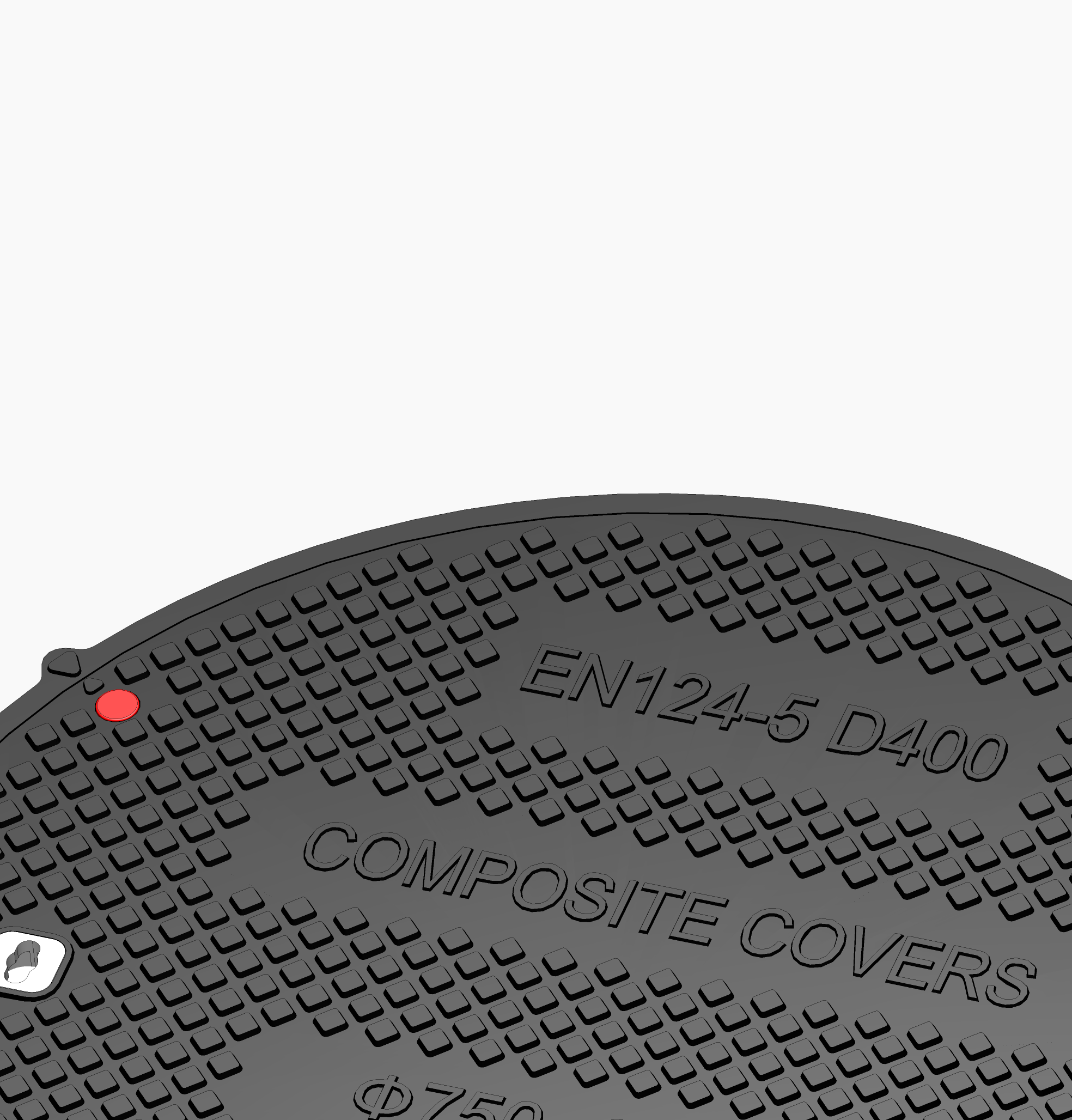 750mm D400 Round Composite Cover - Power