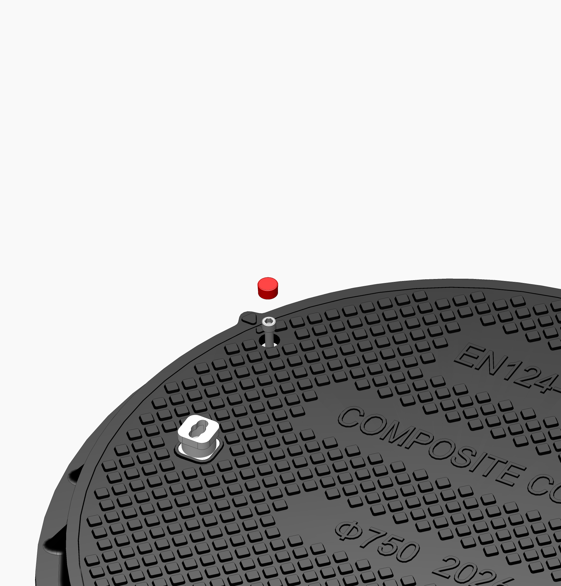 750mm D400 Round Composite Cover - Industrial