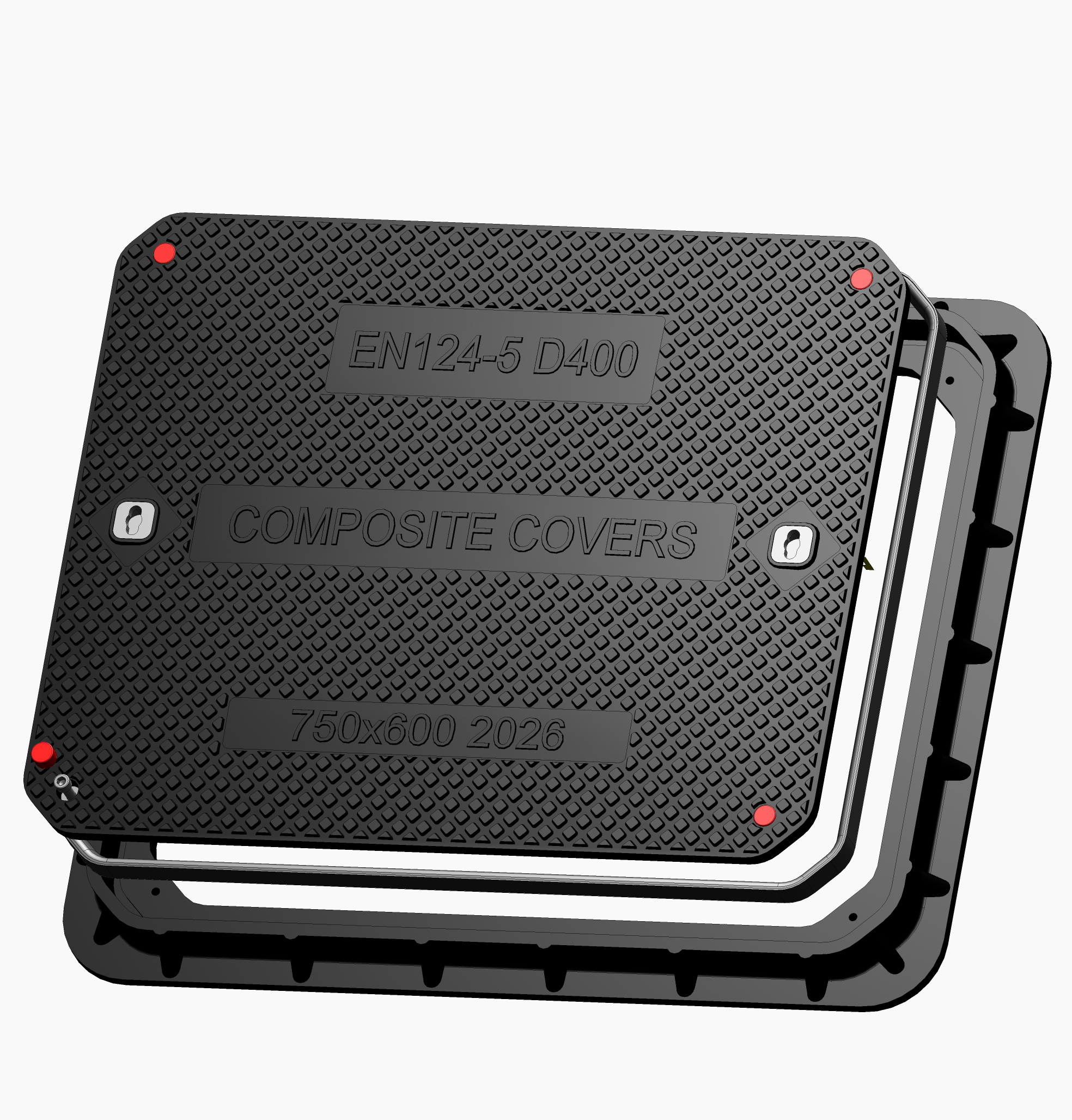750x600mm D400 Composite Cover - Commercial