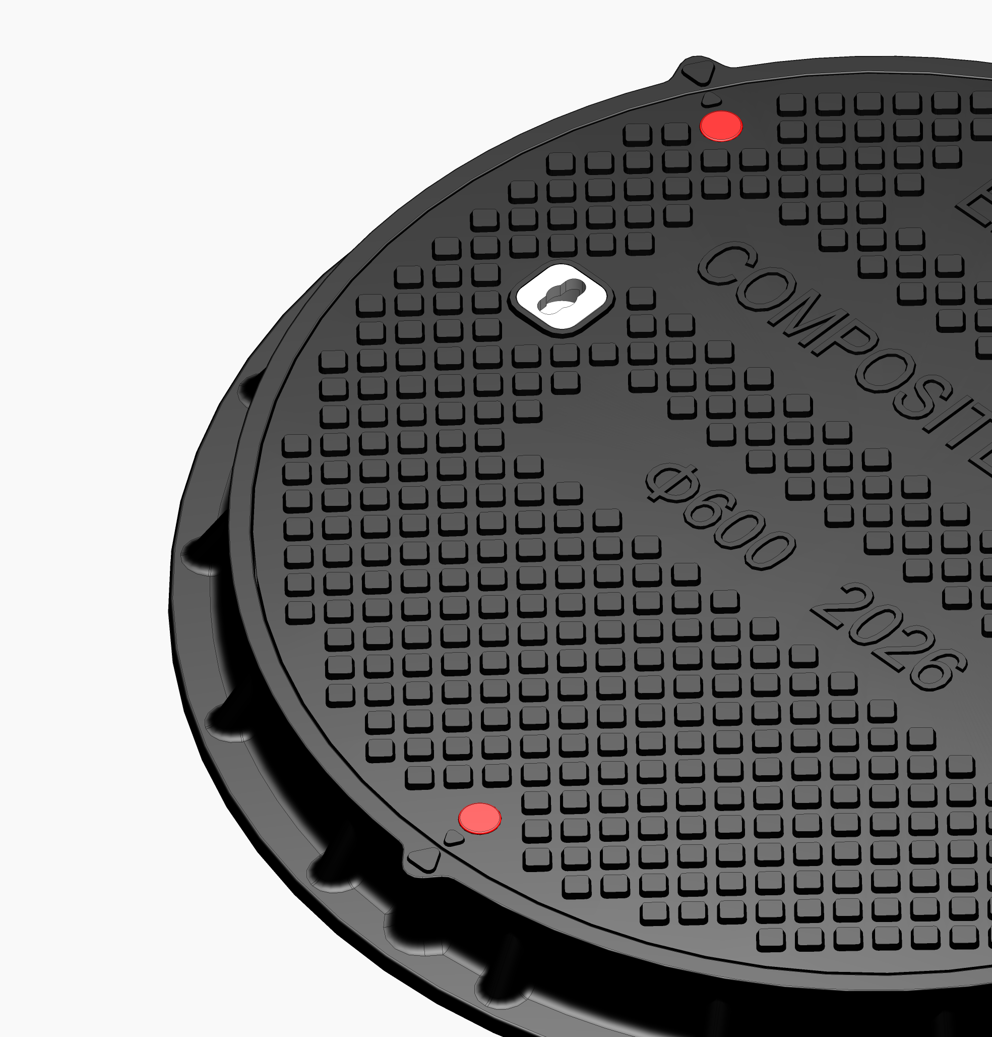 600mm D400 Round Composite Cover - Transportation