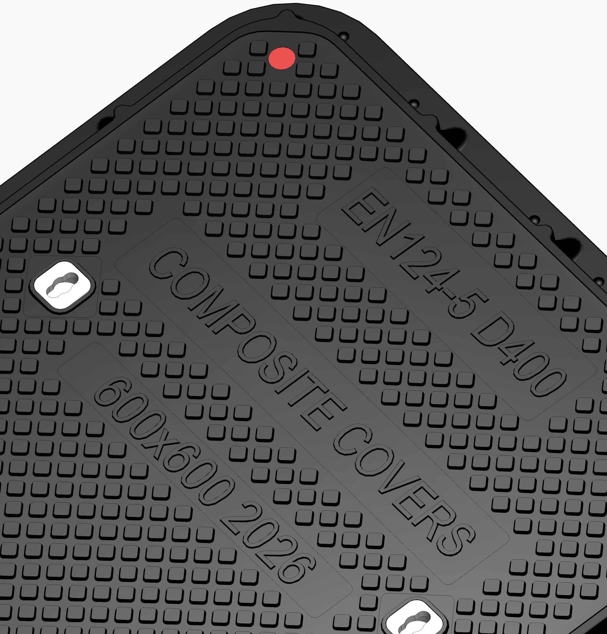 600x600mm D400 Square Composite Cover - Transportation