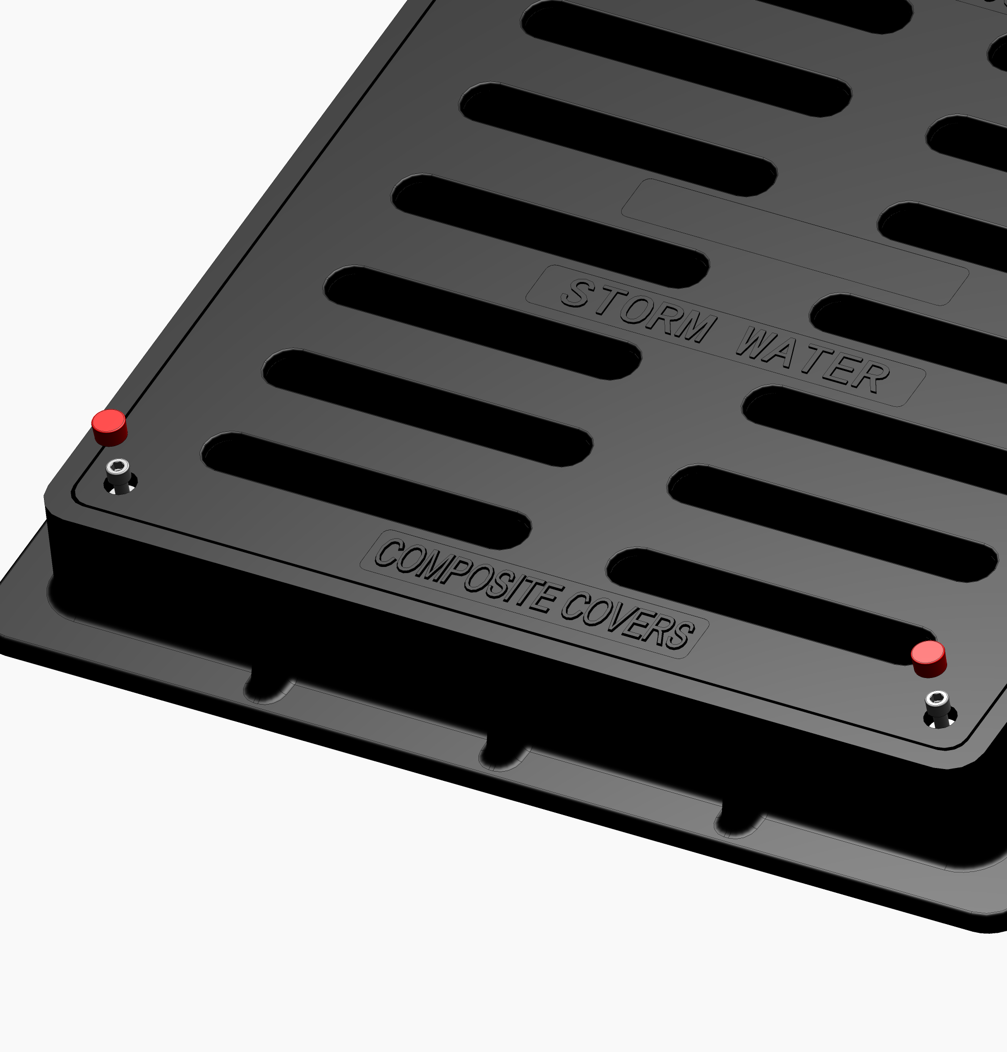600x600mm D400 Square Composite Grating - Transportation