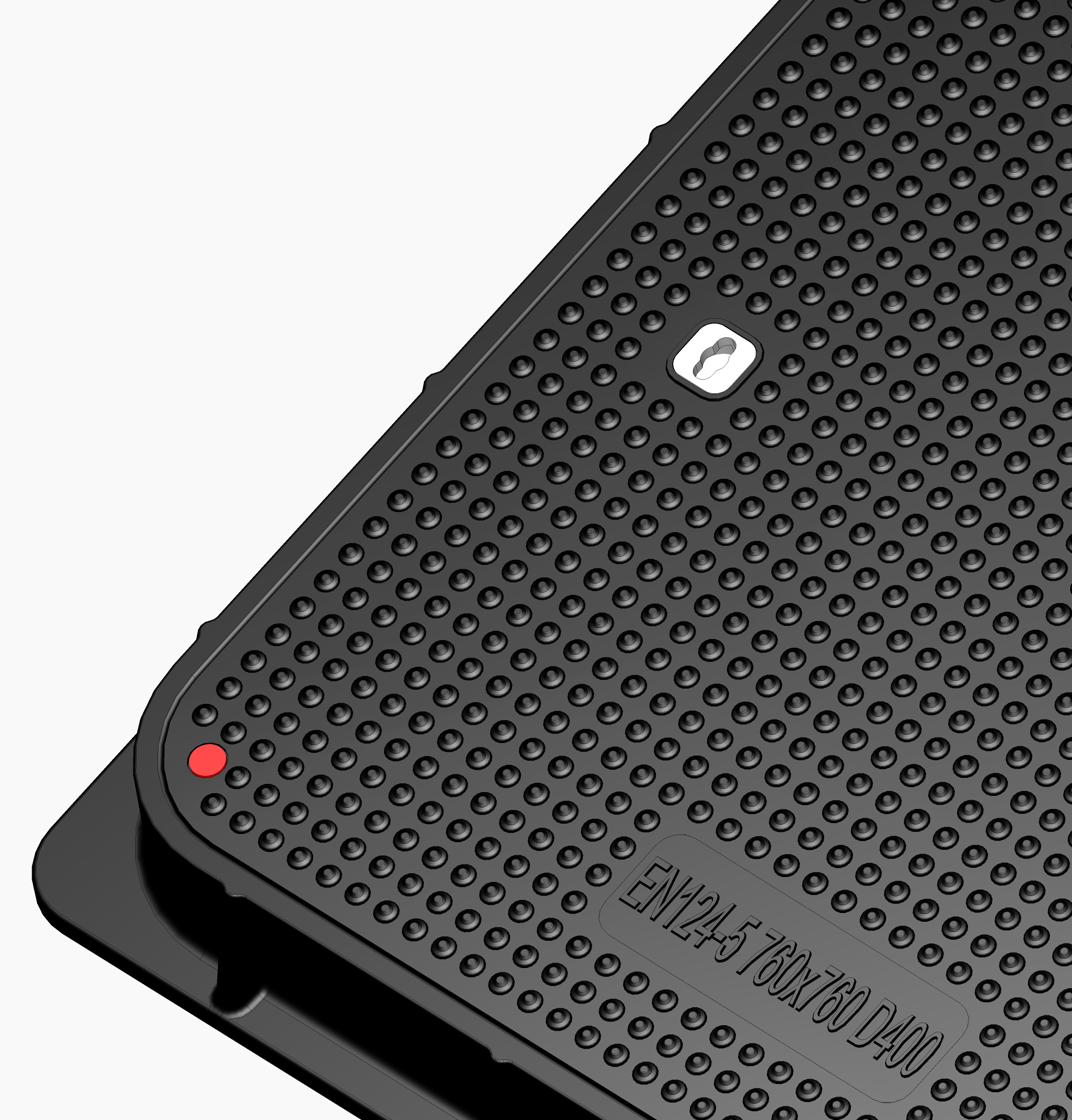 760x760mm D400 Square Composite Cover - Commercial