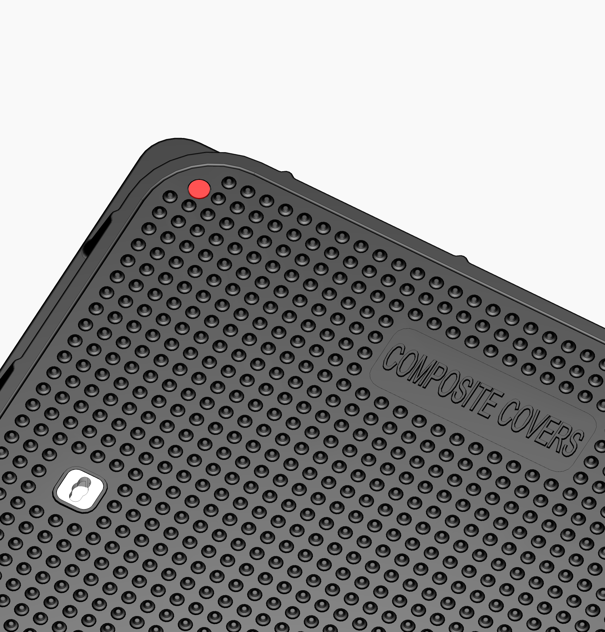 760x760mm D400 Square Composite Cover - Telecom